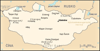 Mongolsko Mongolsko na mapě světa